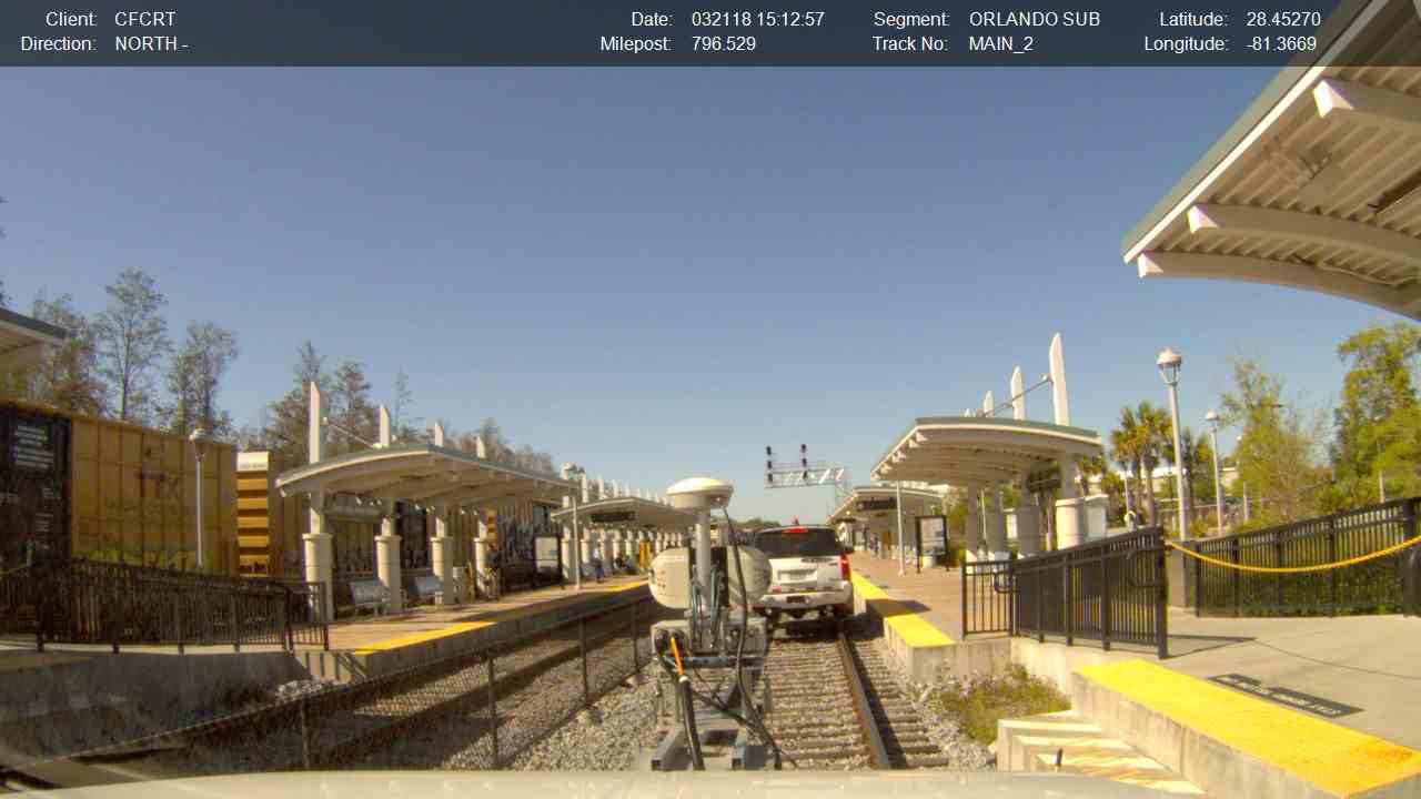 The picture is from the new Transit Line in Orlando. LKO/L-KOPIA superimpose laser heading info for each jpeg and video.